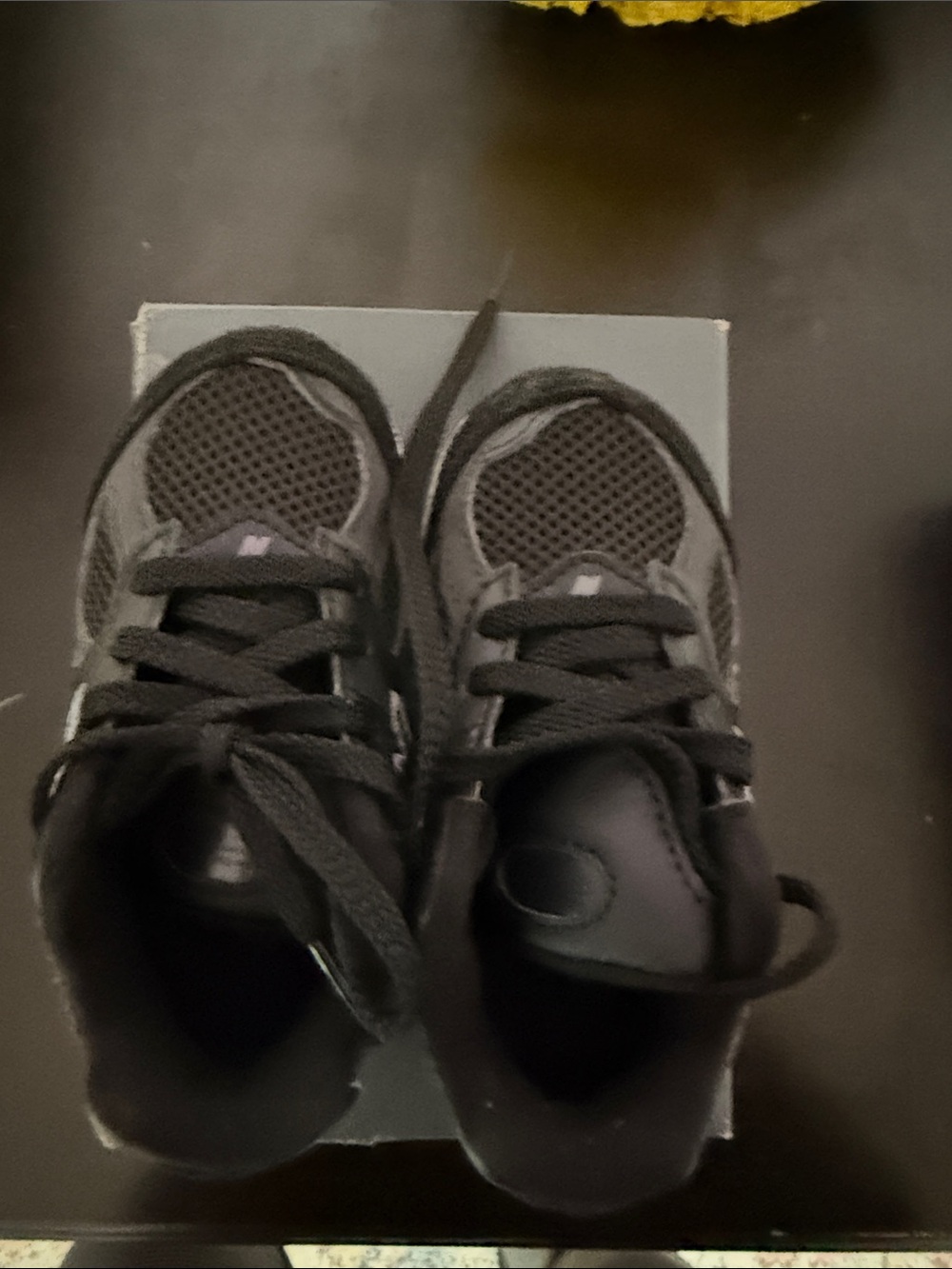 New Balance Black Kids' Sneakers with Gray Accents